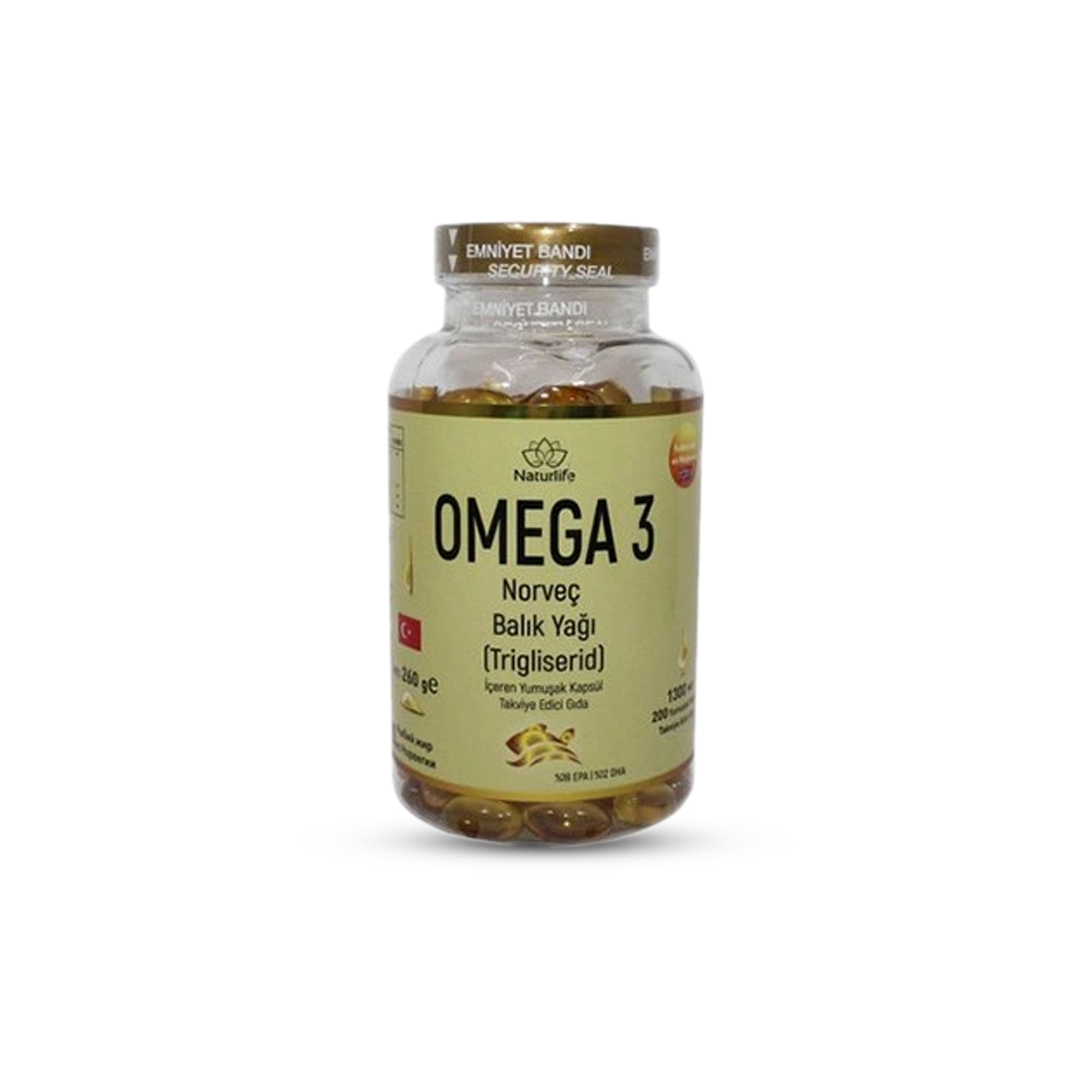 قرص-03-01 کپسول امگا 3 نیچرلایف 200 عددی - Image 1
