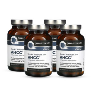 قرص ahcc کینوکو پلاتینیوم 60 عدد چهار بسته